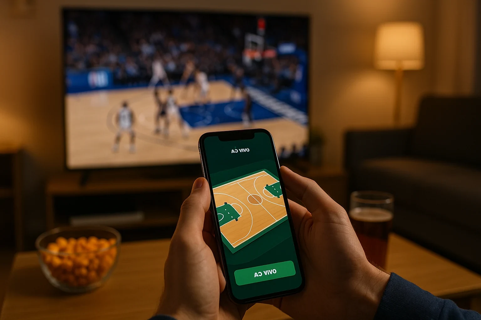 Experiência de apostas NBA na Betano com visualização 3D